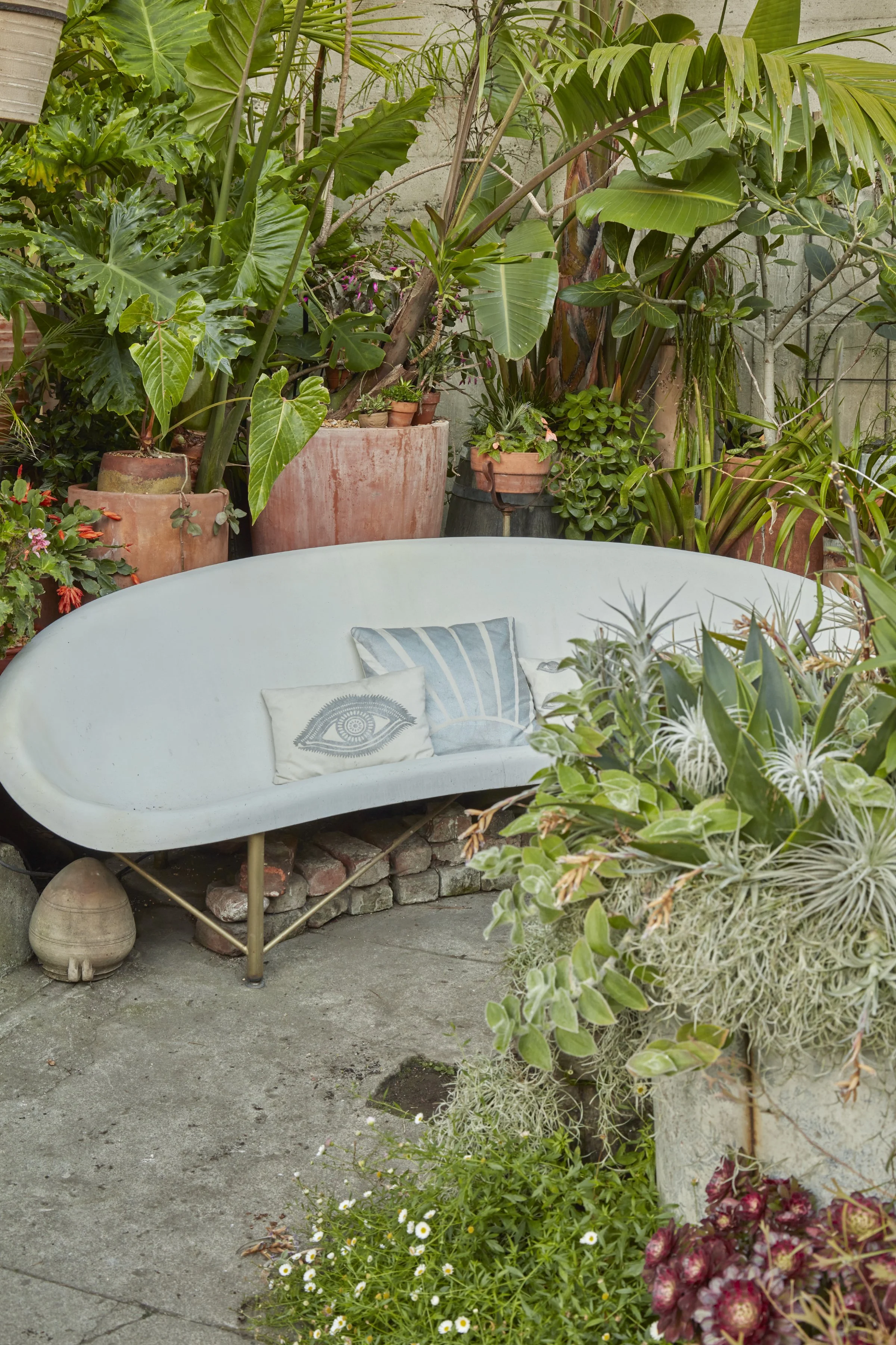 Galanter & Jones Heated Furniture at Flora Grubb Gardens — Flora